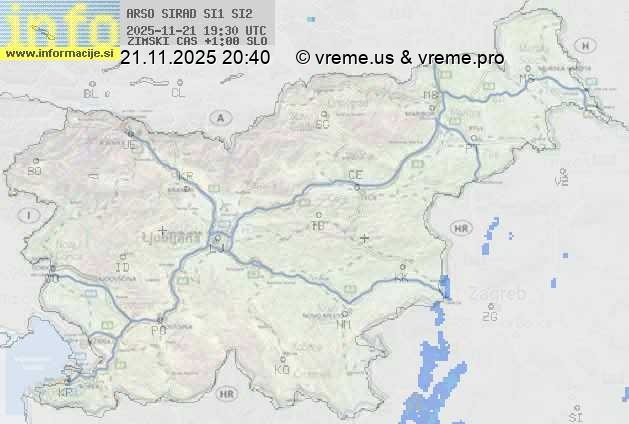 Radarska karta padavin