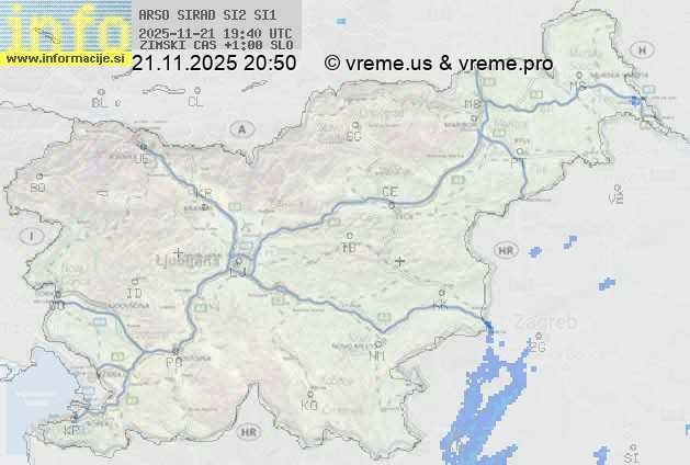 Radarska karta padavin