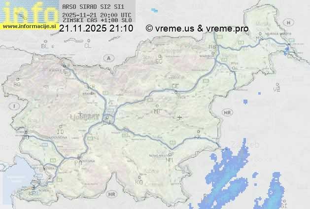 Radarska karta padavin