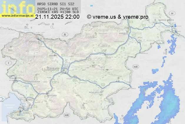 Radarska karta padavin