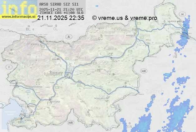 Radarska karta padavin