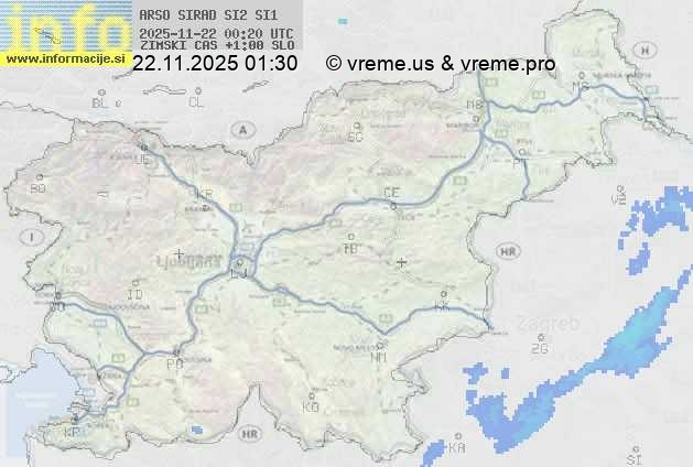 Radarska karta padavin