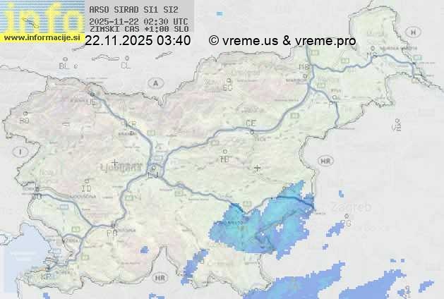 Radarska karta padavin
