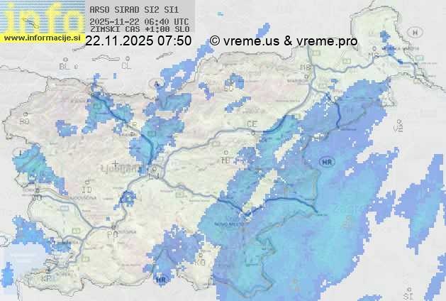 Radarska karta padavin