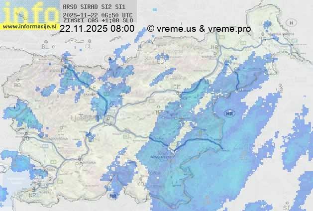 Radarska karta padavin