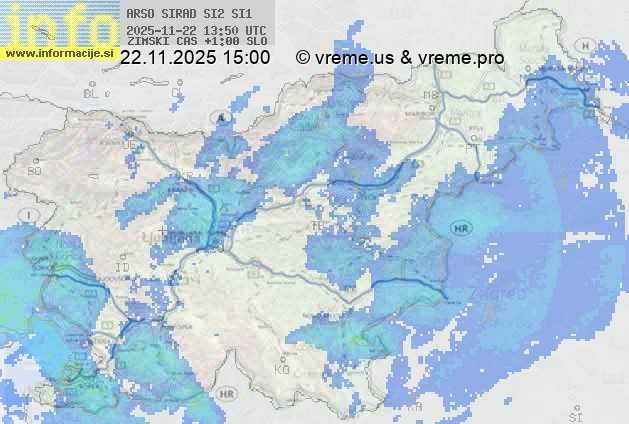 Radarska karta padavin