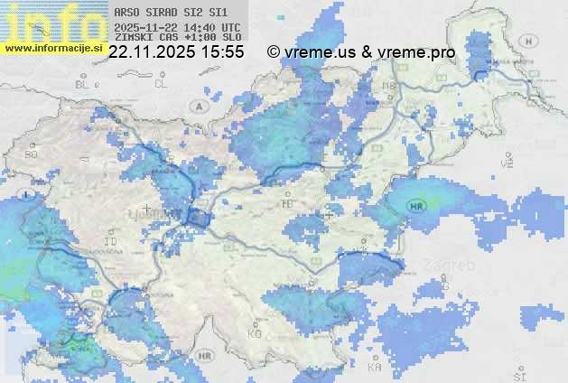 Radarska karta padavin