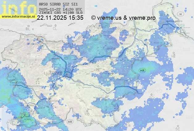 Radarska karta padavin