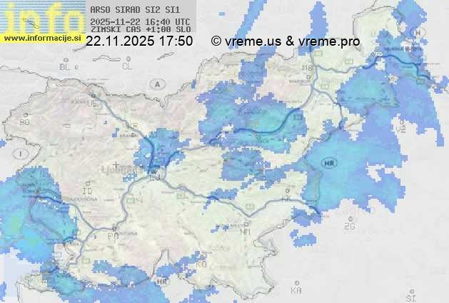 Radarska karta padavin