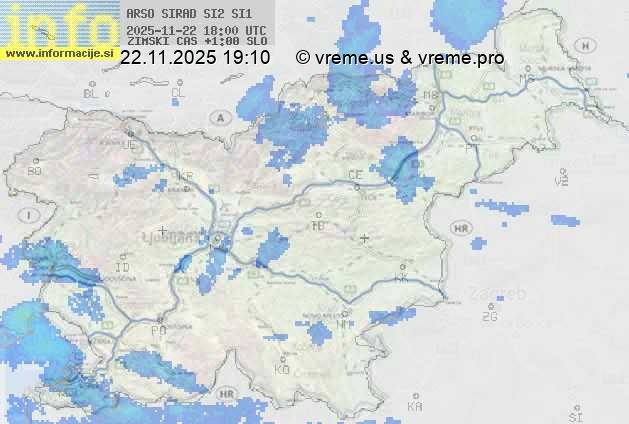 Radarska karta padavin
