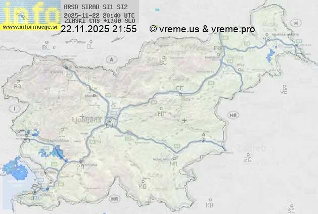 Radarska karta padavin