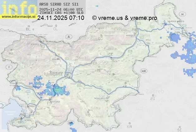 Radarska karta padavin