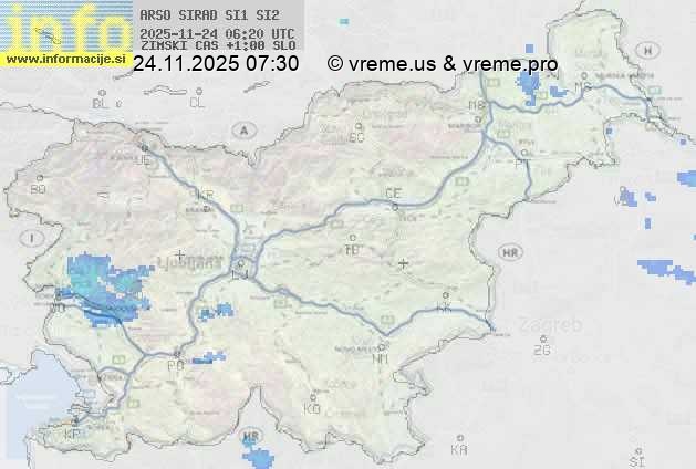 Radarska karta padavin