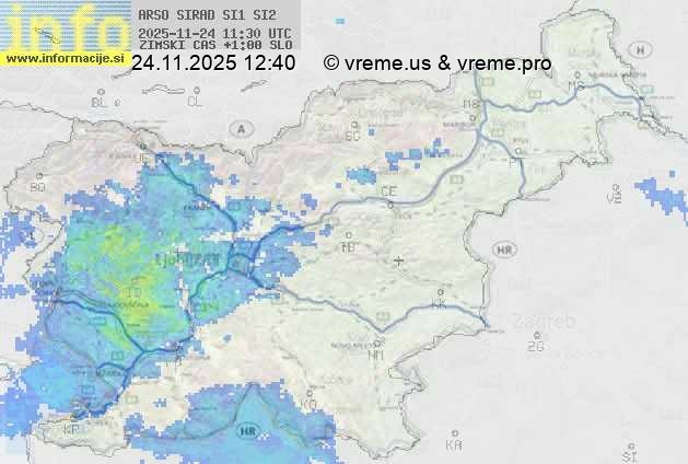 Radarska karta padavin