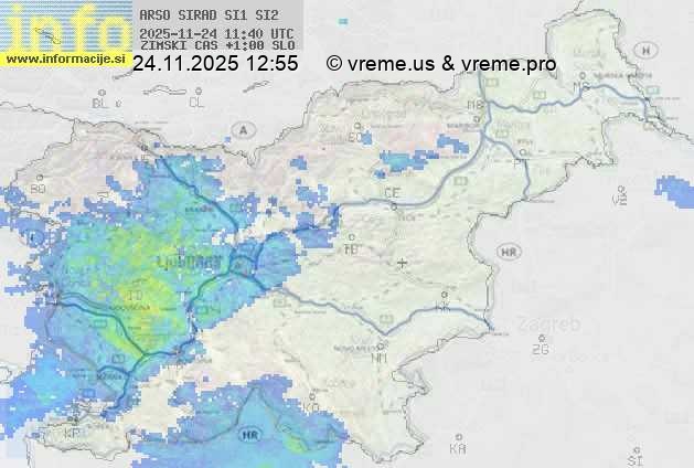 Radarska karta padavin