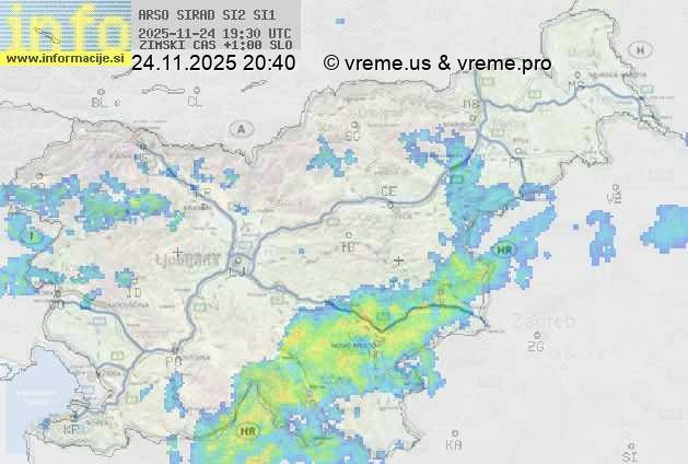 Radarska karta padavin