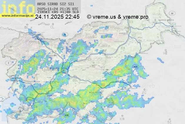 Radarska karta padavin