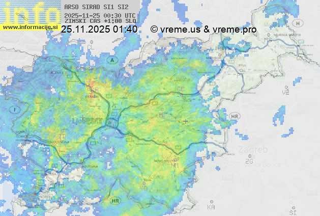 Radarska karta padavin