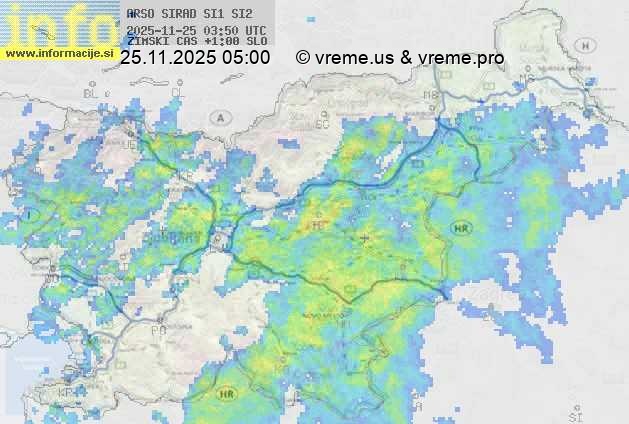 Radarska karta padavin