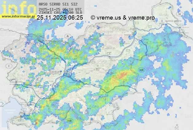 Radarska karta padavin