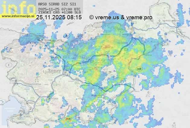 Radarska karta padavin