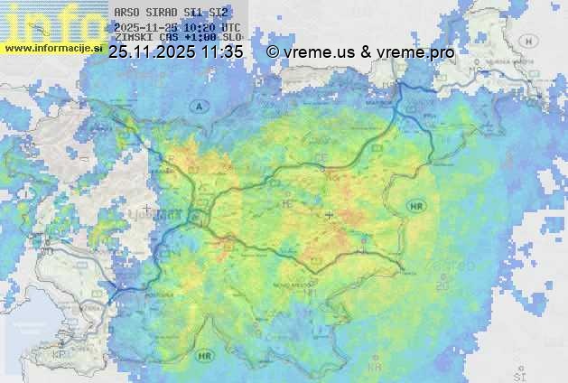 Radarska karta padavin