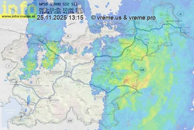 Radarska karta padavin