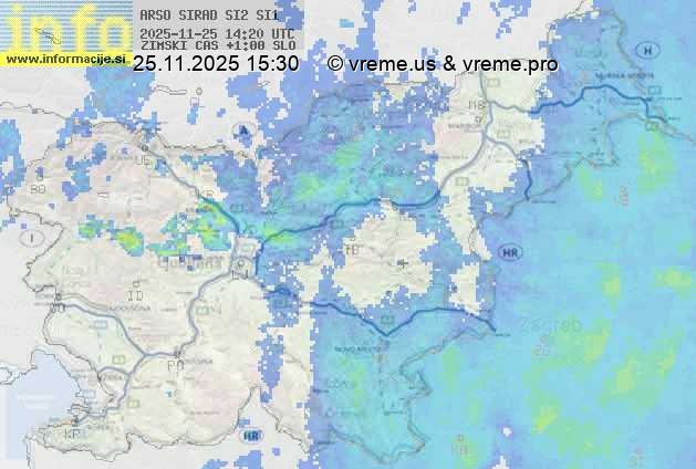 Radarska karta padavin