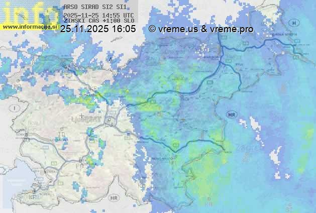 Radarska karta padavin