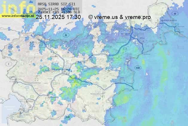 Radarska karta padavin