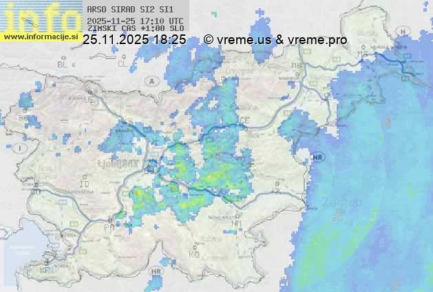 Radarska karta padavin