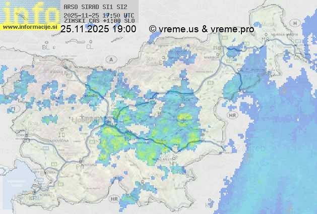 Radarska karta padavin