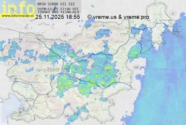 Radarska karta padavin