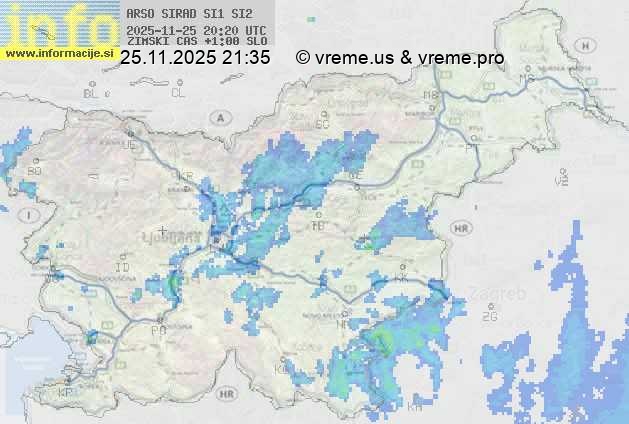 Radarska karta padavin
