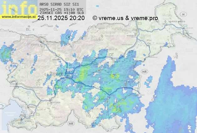 Radarska karta padavin