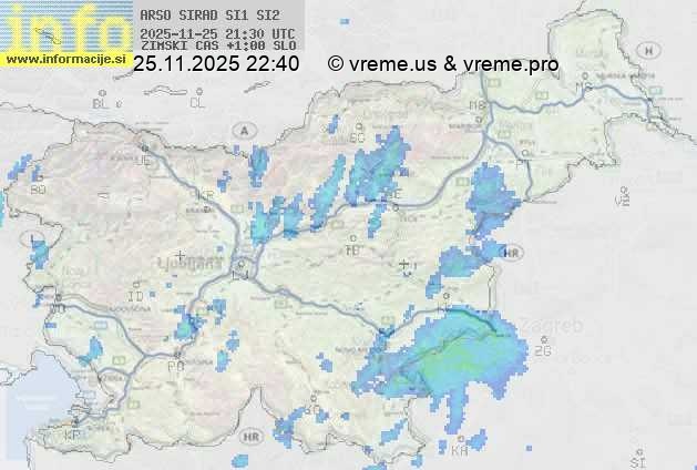 Radarska karta padavin