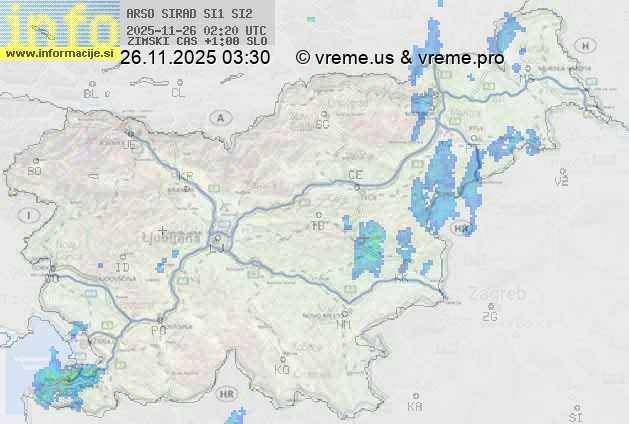 Radarska karta padavin