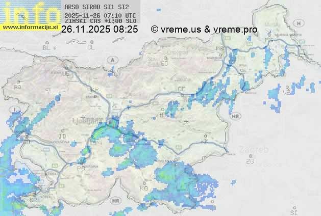 Radarska karta padavin