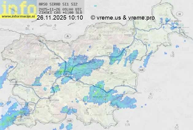 Radarska karta padavin