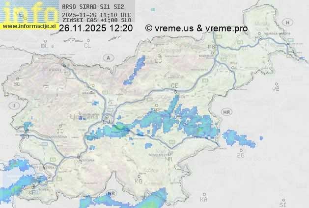 Radarska karta padavin