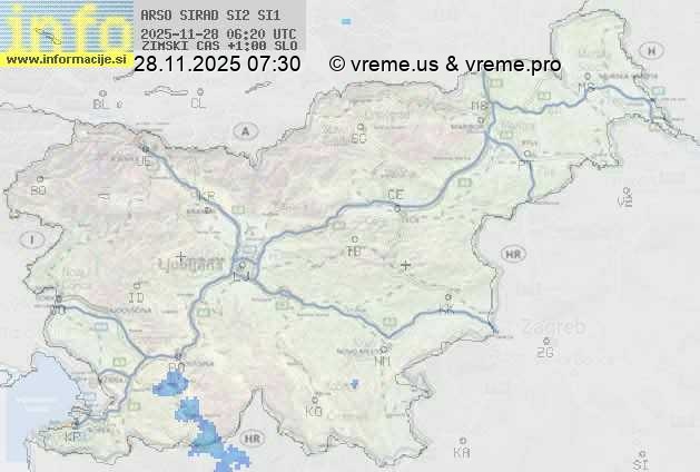 Radarska karta padavin