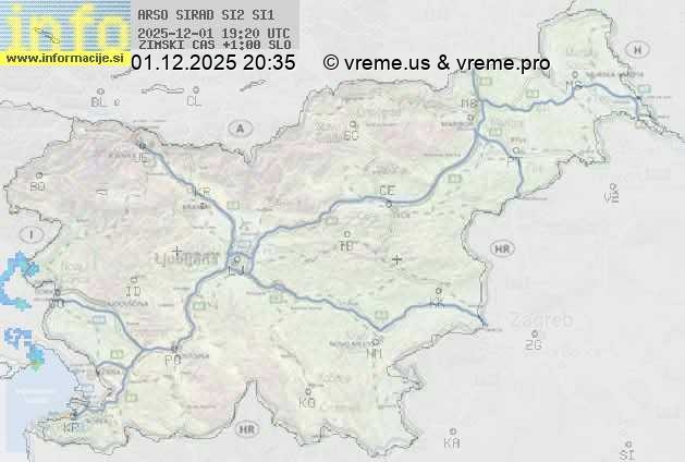 Radarska karta padavin