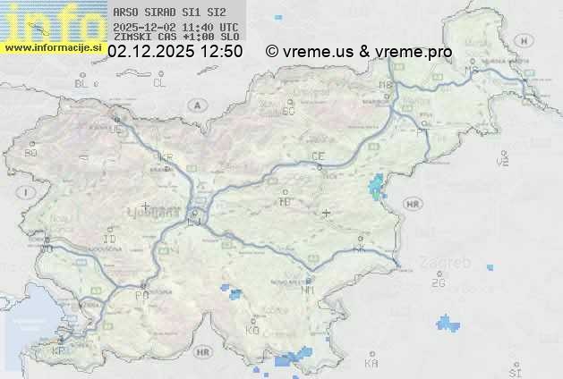 Radarska karta padavin