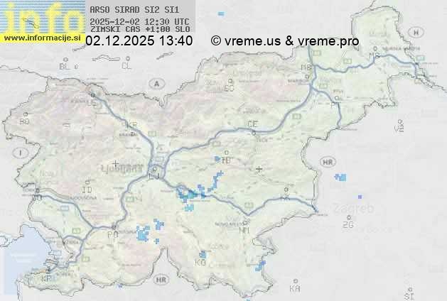 Radarska karta padavin