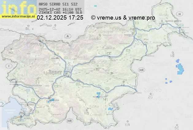 Radarska karta padavin