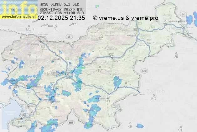 Radarska karta padavin