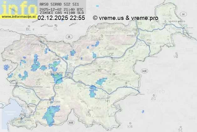 Radarska karta padavin