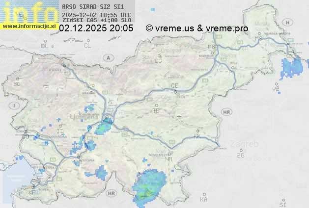 Radarska karta padavin