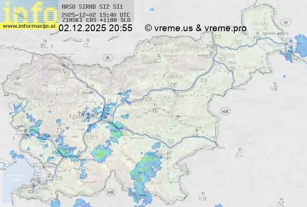 Radarska karta padavin