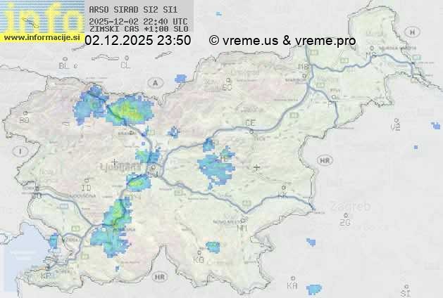 Radarska karta padavin